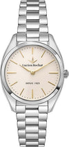 Orologio-LUCIEN-ROCHAT-donna-Mademoiselle-Diamond-acciaio-/-beige