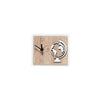 Orologio in legno mdf con applicazione personalizzabile. Misure cm. 15 x 12 h.