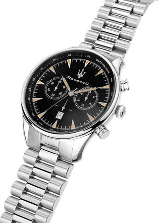 Orologio-MASERATI-uomo-Tradizione-cronografo-acciaio-/-nero