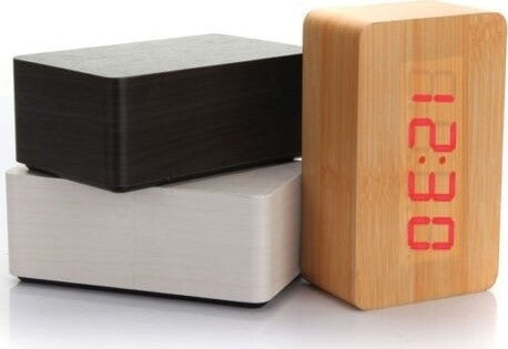 Orologio Moderno effetto legno Wooden USB/AAA Light LED Digital Alarm Clock Casa e cucina/Decorazioni per interni/Orologi/Orologi da tavolo Trade Shop italia - Napoli, Commerciovirtuoso.it