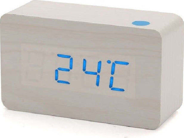 Orologio Moderno effetto legno Wooden USB/AAA Light LED Digital Alarm Clock Casa e cucina/Decorazioni per interni/Orologi/Orologi da tavolo Trade Shop italia - Napoli, Commerciovirtuoso.it