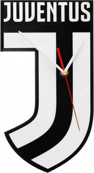 Orologio-Parete-Juventus-Juor03-Orologio-Sagomato-Juve-Plexiglass-Prodotto-Ufficiale