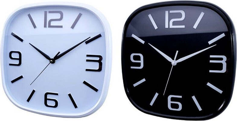 Orologio Parete Muro Quadrato Analogico Casa Arredamento 30cm Bianco Nero 206959 Casa, arredamento e bricolage > Accessori Casa > Orologi e Sveglie Trade Shop italia - Napoli, Commerciovirtuoso.it