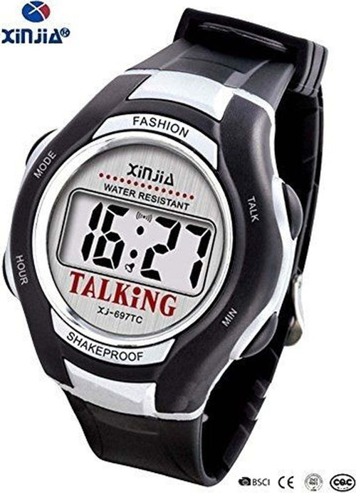 OROLOGIO PARLANTE XJ-697TI ANZIANI BAMBINI NON VEDENTI VOCALE ITALIANO  Trade Shop italia - Napoli, Commerciovirtuoso.it