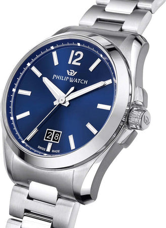 Orologio-PHILIP-WATCH-uomo-Amalfi-data-acciaio-/-blu
