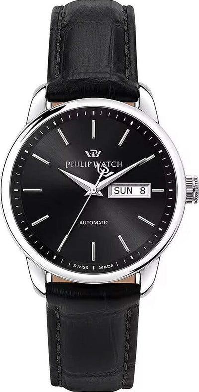 Orologio-PHILIP-WATCH-uomo-Anniversary-Automatico-pelle-nero