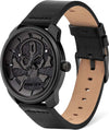 Orologio-POLICE-uomo-Bleder-pelle-nero-teschio