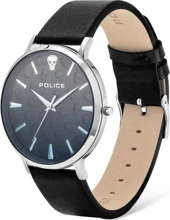 Orologio-POLICE-uomo-Tasman-tempo-pelle-nero