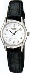 Orologio-Polso-Casio-Ltp-1094e-7brdf-Analogico-Donna-Pelle-Data-Quad-Bian