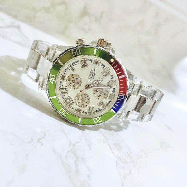 Orologio Uomo Megir Cronografo Al Quarzo | Multi Quadrante Luminoso E Datario | Cassa 52mm In Lega, Cinturino Silicone