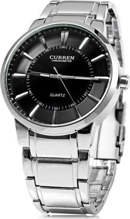 Orologio Polso Curren 8001b Uomo Analogico Quarzo Moderno Silver Qua Nero Moda/Uomo/Orologi/Orologi da polso Trade Shop italia - Napoli, Commerciovirtuoso.it