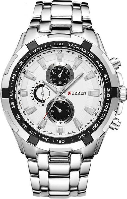 Orologio Polso Curren 8023 Uomo Analogico Quarzo Moderno Silver Bianco Moda/Uomo/Orologi/Orologi da polso Trade Shop italia - Napoli, Commerciovirtuoso.it