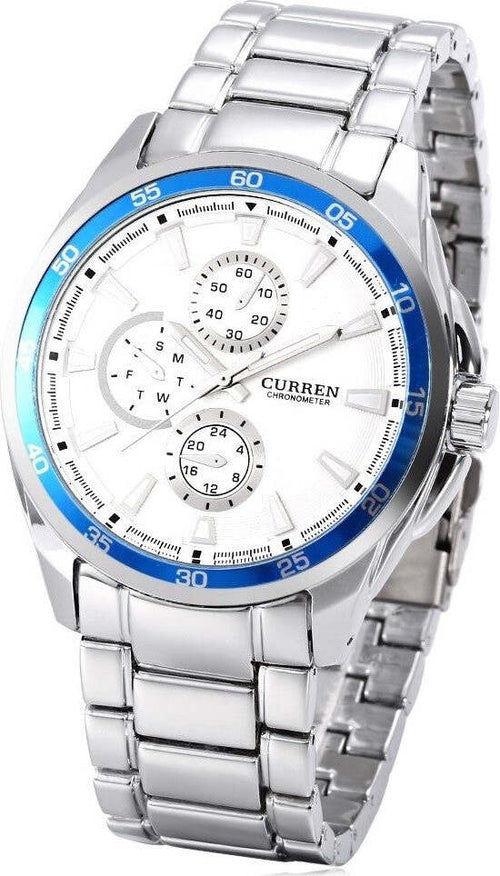 Orologio Polso Curren 8076 Uomo Analogico Quarzo Moderno Silver Bianco Moda/Uomo/Orologi/Orologi da polso Trade Shop italia - Napoli, Commerciovirtuoso.it