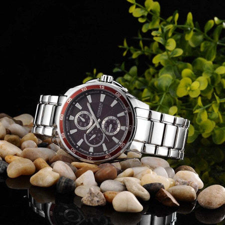 Orologio Polso Curren 8076 Uomo Analogico Quarzo Moderno Silver Rosso Moda/Uomo/Orologi/Orologi da polso Trade Shop italia - Napoli, Commerciovirtuoso.it
