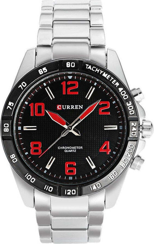 Orologio Polso Curren 8107 Uomo Analogico Quarzo Moderno Silver Rosso Moda/Uomo/Orologi/Orologi da polso Trade Shop italia - Napoli, Commerciovirtuoso.it