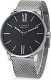 Orologio Polso Curren 8238 Uomo Analogico Quarzo Maglia Silver Quad Nero Moda/Uomo/Orologi/Orologi da polso Trade Shop italia - Napoli, Commerciovirtuoso.it