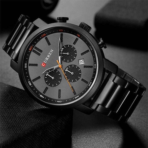 Orologio Polso Curren 8315 Uomo Analogico Quarzo Moderno Nero Quad Nero Moda/Uomo/Orologi/Orologi da polso Trade Shop italia - Napoli, Commerciovirtuoso.it