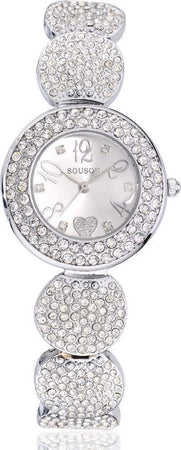 Orologio Polso Donna Sousou S6097 Cuore Brillantini Movimento Al Quarzo Silver Abbigliamento e Accessori > Orologi e gioielli > Orologi Donna Trade Shop italia - Napoli, Commerciovirtuoso.it