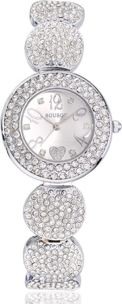 Orologio Polso Donna Sousou S6097 Cuore Brillantini Movimento Al Quarzo Silver Abbigliamento e Accessori > Orologi e gioielli > Orologi Donna Trade Shop italia - Napoli, Commerciovirtuoso.it