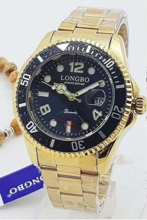 Orologio Polso Longbo 80430g Uomo Quarzo Data Impermeabile Elegante Dorato Nero Moda/Uomo/Orologi/Orologi da polso Trade Shop italia - Napoli, Commerciovirtuoso.it