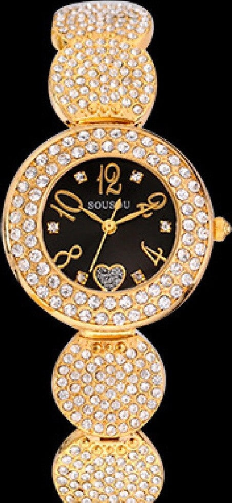 Orologio Polso Sousou S6097 Donna Cuore Brillantini Movimento Quarzo Dorato Nero Moda/Donna/Orologi/Orologi da polso Trade Shop italia - Napoli, Commerciovirtuoso.it