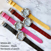 Orologio-Polso-Spada-001-Donna-Quarzo-Analogico-Cuori-Fashion-Pelle-Brillantini