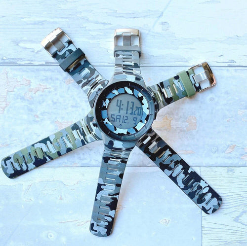 Orologio Polso Sportivo Uomo Digitale Data Allarme Camouflage Verde Grigio Nero Moda/Uomo/Orologi/Orologi da polso Trade Shop italia - Napoli, Commerciovirtuoso.it