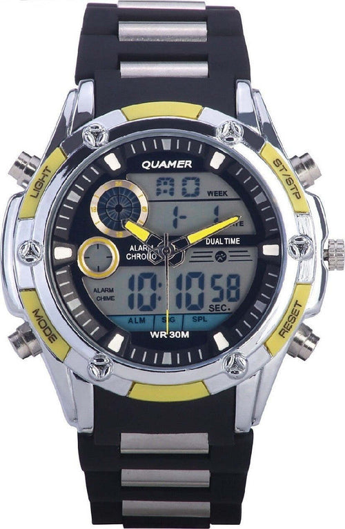 Orologio Polso Uomo Analogico Digitale Multifunzione Xxl Quamer Military Moda/Uomo/Orologi/Orologi da polso Trade Shop italia - Napoli, Commerciovirtuoso.it