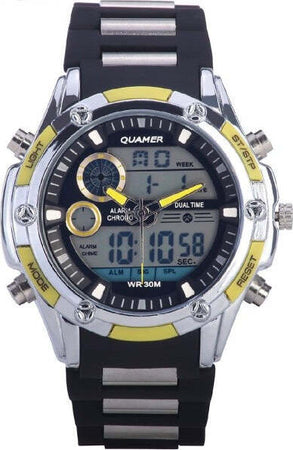 Orologio-Polso-Uomo-Analogico-Digitale-Multifunzione-Xxl-Quamer-Military