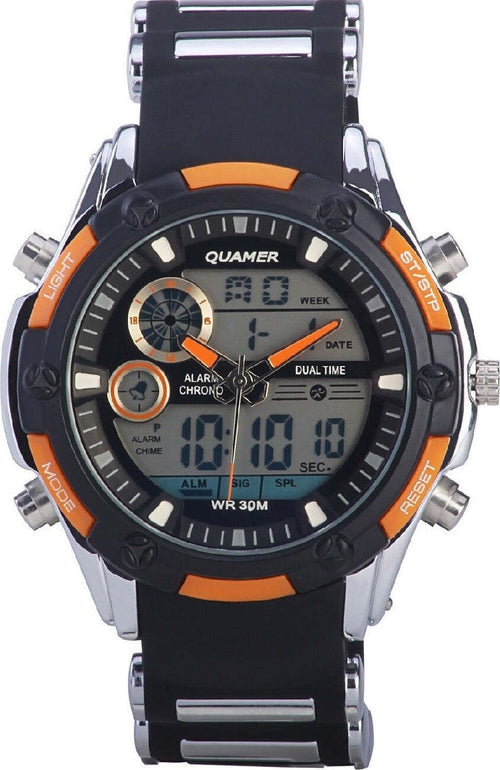 Orologio Polso Uomo Analogico Digitale Multifunzione Xxl Quamer Military Moda/Uomo/Orologi/Orologi da polso Trade Shop italia - Napoli, Commerciovirtuoso.it