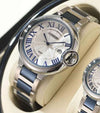 Orologio-Polso-Uomo-Donna-Longbo-80771-Quarzo-Calendario-Impermeabile-Silver-Blu