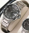 Orologio-Polso-Uomo-Donna-Longbo-80771-Quarzo-Calendario-Impermeabile-Silver-Nero