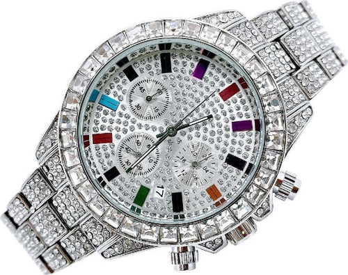 Orologio Polso Uomo Donna Quarzo Acciaio Data Diamond Strass Brillantini Silver Abbigliamento e Accessori > Orologi e gioielli > Orologi Uomo > Orologi Donna Trade Shop italia - Napoli, Commerciovirtuoso.it