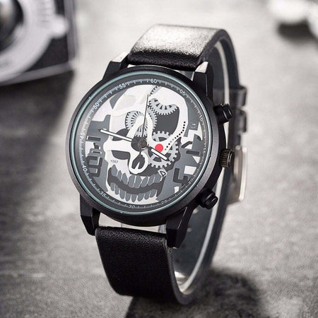 Orologio Polso Uomo Quarzo Data Skull Design Y007 Casual Cinturino Nero Moda/Uomo/Orologi/Orologi da polso Trade Shop italia - Napoli, Commerciovirtuoso.it