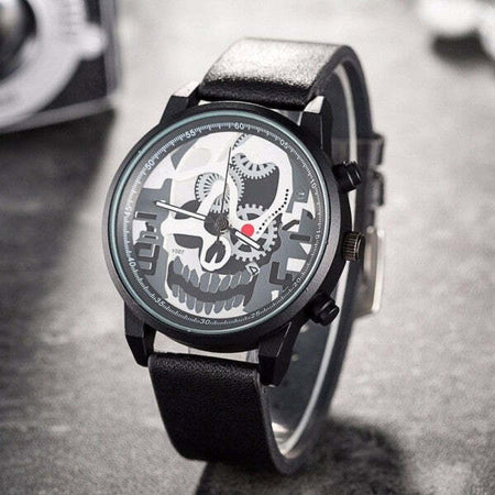 Orologio Polso Uomo Quarzo Data Skull Design Y007 Casual Cinturino Nero Moda/Uomo/Orologi/Orologi da polso Trade Shop italia - Napoli, Commerciovirtuoso.it