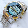 Orologio Polso Uomo Zcc Cronografo Analogico Digitale Multifunzione Silver Giallo Moda/Uomo/Orologi/Orologi da polso Trade Shop italia - Napoli, Commerciovirtuoso.it