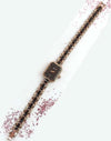 Orologio-Polso-Yaki-Donna-Analogico-Quarzo-Acciaio-Moda-Oro-Rosa-Nero-Bracciale
