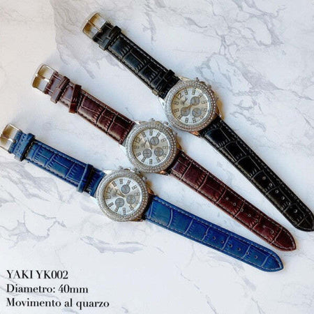 Orologio Polso Yaki Yk002 Donna Analogico Quarzo Pelle Cassa Silver Brillantini Moda/Donna/Orologi/Orologi da polso Trade Shop italia - Napoli, Commerciovirtuoso.it