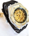 Orologio-Polso-Yk-G8508-Uomo-Analogico-Automatico-Moderno-Fashion-Silver