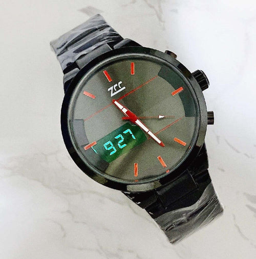 Orologio Polso Zcc 7258 Uomo Quarzo Acciaio Dual Time Nero Quadrante Nero Rosso Abbigliamento e Accessori > Orologi e gioielli > Orologi Uomo Trade Shop italia - Napoli, Commerciovirtuoso.it