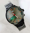 Orologio-Polso-Zcc-7258-Uomo-Quarzo-Acciaio-Dual-Time-Nero-Quadrante-Nero-Rosso