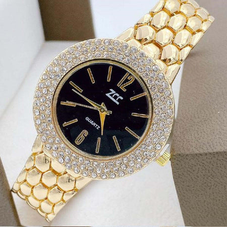 Orologio Polso Zcc Donna Quarzo Acciaio Moda Brillantini Analogico Dorato Nero Abbigliamento e Accessori > Orologi e gioielli > Orologi Donna Trade Shop italia - Napoli, Commerciovirtuoso.it