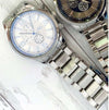Orologio-Polso-Zcc-Uomo-Analogico-Acciaio-Moderno-Crono-Silver-Quadrante-Bianco