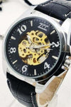 Orologio-Polso-Zcc-Uomo-Analogico-Automatico-Cinturino-Pelle-Casual-Nero-Silver