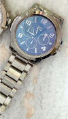 Orologio-Polso-Zcc-Uomo-Analogico-Cronografo-Calendario-Acciaio-Silver-Fondo-Blu