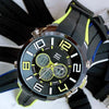 Orologio-Polso-Zcc-Uomo-Analogico-Digitale-Dual-Time-Sveglia-Sport-Giallo-Nero