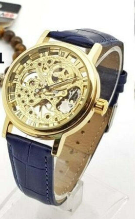 Orologio Polso Zcc Uomo Automatico Cinturino Pelle Casual Blu Quadrante Dorato Abbigliamento e Accessori > Orologi e gioielli > Orologi Uomo Trade Shop italia - Napoli, Commerciovirtuoso.it