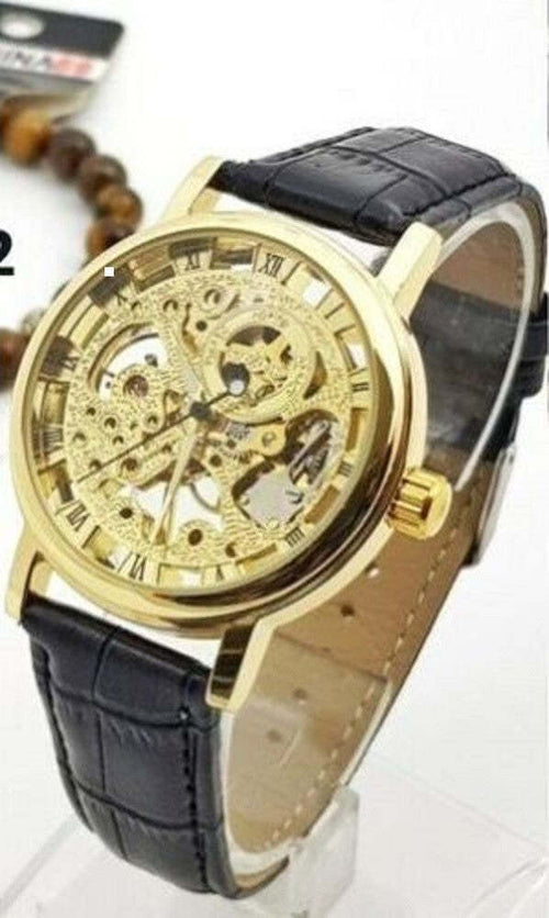 Orologio Polso Zcc Uomo Automatico Cinturino Pelle Casual Nero Quadrante Dorato Abbigliamento e Accessori > Orologi e gioielli > Orologi Uomo Trade Shop italia - Napoli, Commerciovirtuoso.it