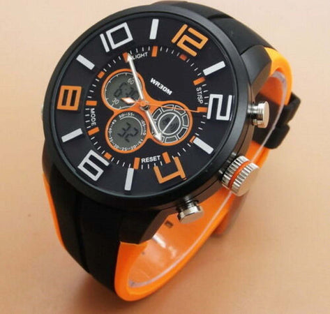 Orologio Polso Zcc Uomo Dual Time Analogico Digitale Sport Sveglia Arancio Nero Moda/Uomo/Orologi/Orologi da polso Trade Shop italia - Napoli, Commerciovirtuoso.it