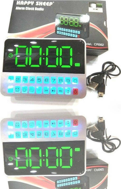 Orologio Radio Sveglia 562 Digitale Allarme Radio Fm Display Tf Usb Ipovedenti Orologi e Sveglie Trade Shop italia - Napoli, Commerciovirtuoso.it